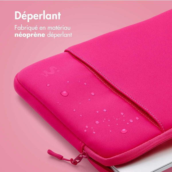 imoshion Laptop hoes 13 inch - Laptopsleeve met vak - Hot Pink