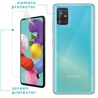 imoshion Screenprotector Folie 3 Pack + Camera Protector Glas Samsung Galaxy A51