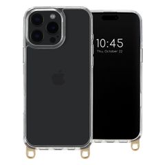 Selencia Backcover met afneembare haakjes iPhone 16 Pro Max - Transparant