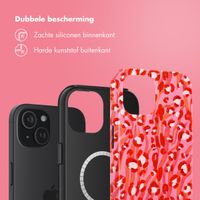 Selencia Vivid Tough Backcover met MagSafe iPhone 15 - Wild Spots Lipstick