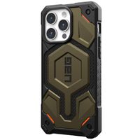 UAG Monarch Pro Backcover iPhone 15 Pro Max - Kevlar Element Green