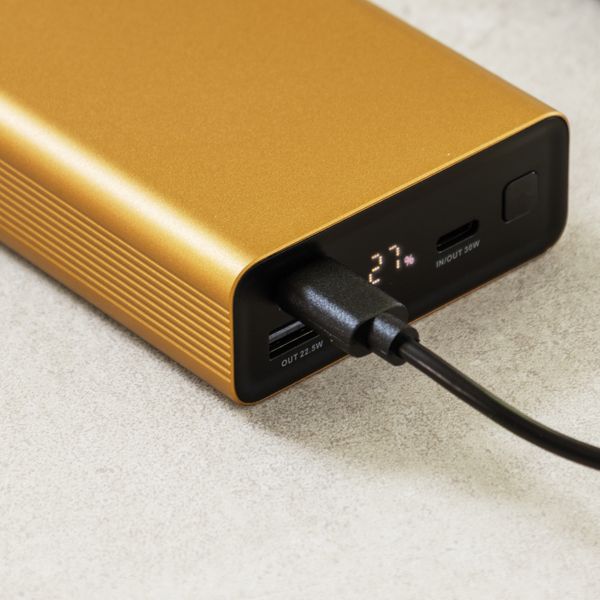 imoshion Ultra Series Aluminium Powerbank 20.000 mAh - Quick Charge en Power Delivery - Goud