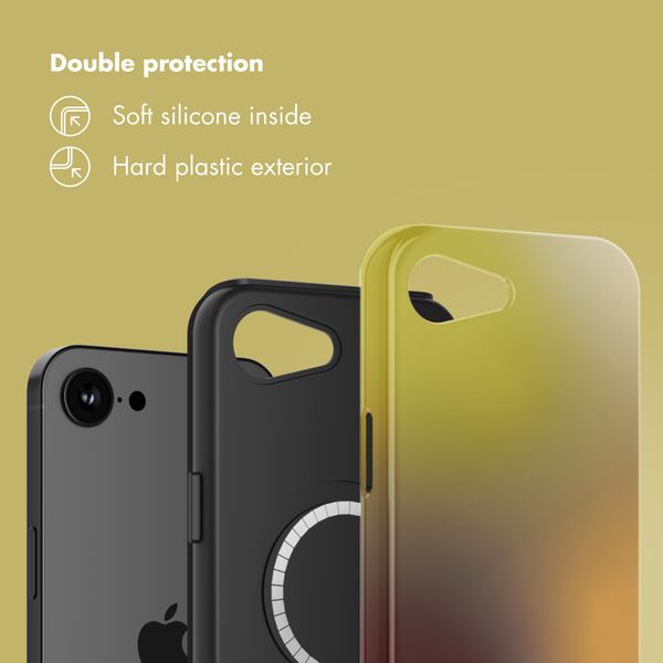 Selencia Vivid Back Cover with MagSafe Apple iPhone 17e / 16e - Gradient Olive Dust