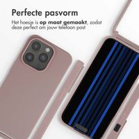 imoshion Siliconen hoesje met koord Apple iPhone 15 Pro - Sand Pink