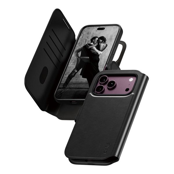 CARE by PanzerGlass Tango 2 in 1 Wallet Case MagSafe Apple iPhone 18 Pro Max / 17 Pro Max - Zwart