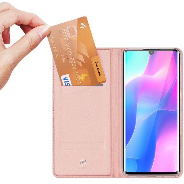 Dux Ducis Slim Softcase Bookcase Xiaomi Mi Note 10 Lite - Rosé Goud