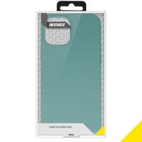 Accezz Liquid Silicone Backcover iPhone 12 Pro Max - Donkergroen