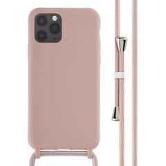 imoshion Silicone Case with Strap Apple iPhone 11 Pro - Sand Pink