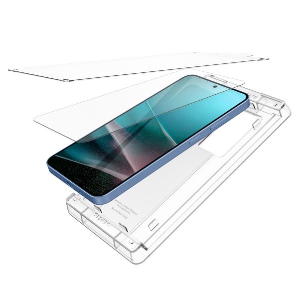 Spigen EliteShield EZ Fit met installatietray - 1 pack Samsung Galaxy S25