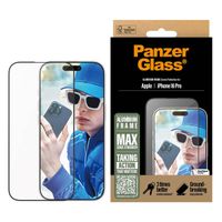 PanzerGlass Screenprotector Aluminium Frame Ultra Wide Fit met applicator Apple iPhone 16 Pro
