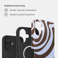 Selencia Vivid Backcover met MagSafe Apple iPhone 16 - Dream Swirl Chocolate