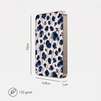 Selencia Vivid Powerbank 5.000 mAh - Draadloze Powerbank - MagSafe en Qi - Desert Gold / Midnight Blossom