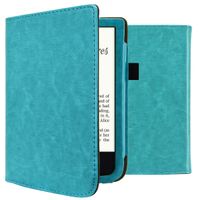 imoshion Vegan Leather Bookcase Pocketbook Touch Lux 5 / HD 3 / Basic Lux 4 / Vivlio Lux 5 - Lichtblauw