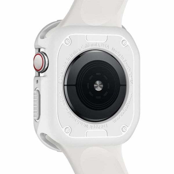 Spigen Rugged Armor™ Case voor de Apple Watch Series 4-6 / SE - 44 mm - Wit