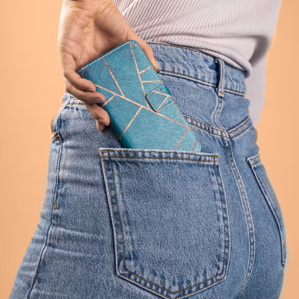 imoshion Design Softcase Bookcase Apple iPhone 13 Pro - Blue Graphic