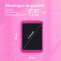 imoshion LCD Tekentablet voor kinderen - Met kleurenscherm en 2 pennen - Hot Pink