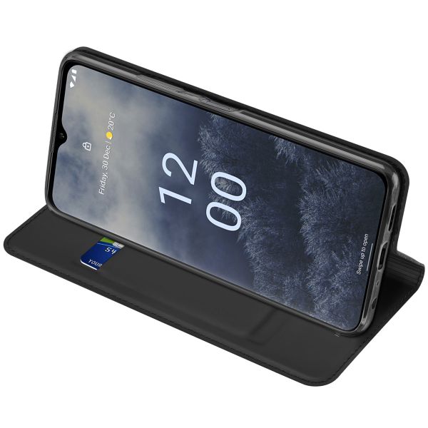 Dux Ducis Slim Softcase Bookcase Nokia G60 - Zwart