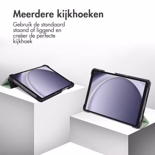 imoshion Trifold Bookcase Samsung Galaxy Tab A11 / A9 8.7 inch - Lichtgroen