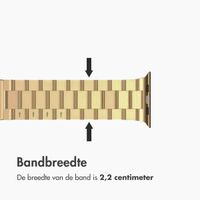 imoshion Stalen bandje Apple Watch Series 1 t/m 9 / SE (38/40/41 mm) | Series 10 / 11 (42 mm) - Goud