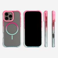 Selencia Gradient Backcover met MagSafe Apple iPhone 16 Pro Max - Roze / Blauw