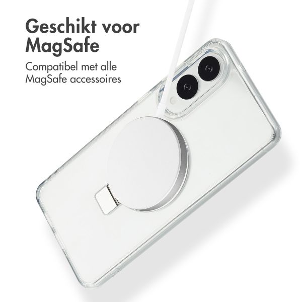 Accezz Ring Stand Backcover met MagSafe Samsung Galaxy S25 Edge - Transparant