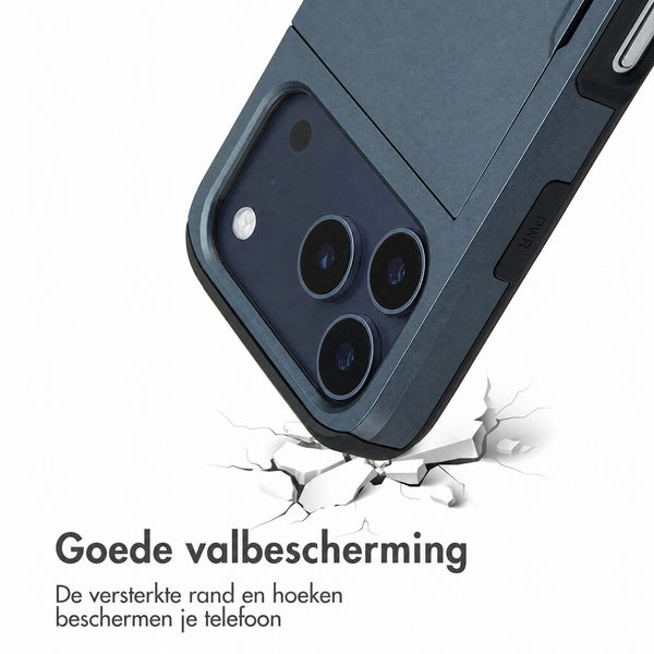 imoshion Backcover met pasjeshouder Apple iPhone 18 Pro / 17 Pro - Donkerblauw