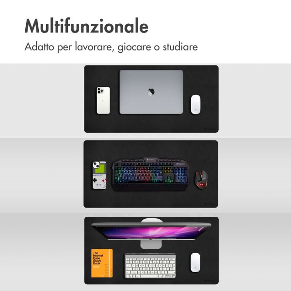 imoshion Bureau onderlegger 80 x 40 cm - S - Zwart