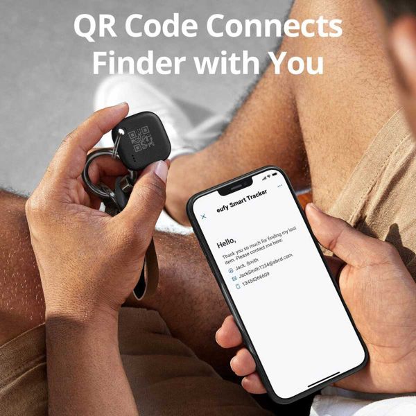 Eufy Smart Tracker Link - GPS tracker voor iOS - 2 pack - Zwart