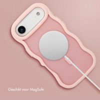 Selencia Wavy Backcover met MagSafe Apple iPhone Air - Soft Pink
