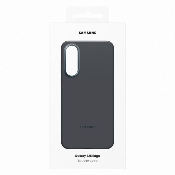 Samsung Originele Silicone Backcover Samsung Galaxy S25 Edge - Zwart