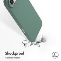 Accezz Liquid Silicone Back Cover with MagSafe Apple iPhone Air - Dark Green