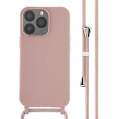 imoshion Silicone Case with Strap Apple iPhone 13 Pro - Sand Pink