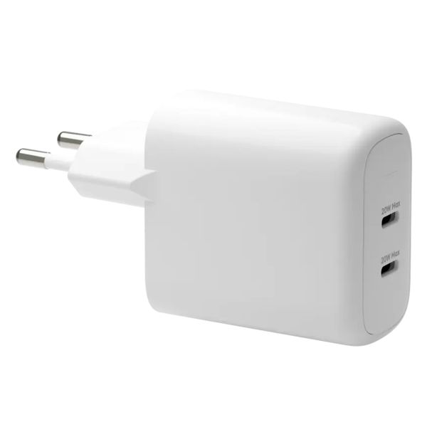 dbramante1928 re-charge | Wall Charger - 2x USB-C 20 Watt - Wit