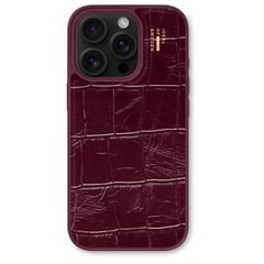 iDeal of Sweden Vegan Leather MagSafe Backcover Apple iPhone 16 Pro Max - Fine Wine Croco