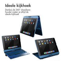 Accezz 360 Slim Keyboard Bookcase QWERTY iPad 10.2 inch (2019/2020/2021) / iPad Pro 10.5 (2017) - Donkerblauw