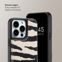 Selencia Nova Phone Case with Cord and Card Holder Apple iPhone 13 Pro - Zazzy Zebra