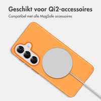 imoshion Color Backcover met Thin MagSafe Ring Samsung Galaxy S25 / S24 - Oranje