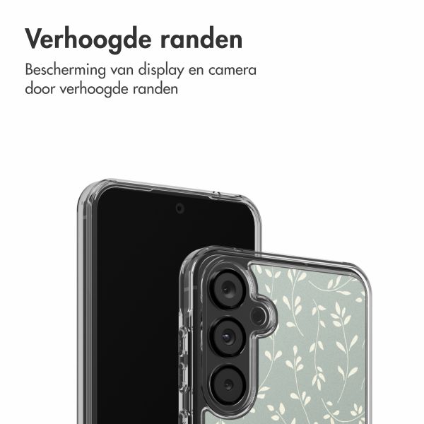 imoshion Design hoesje Samsung Galaxy A55 - Smoke Green Flowers