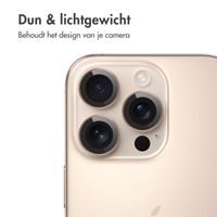 imoshion 2 Pack Camera lens protector iPhone 16 Pro / 16 Pro Max - Desert / Titanium