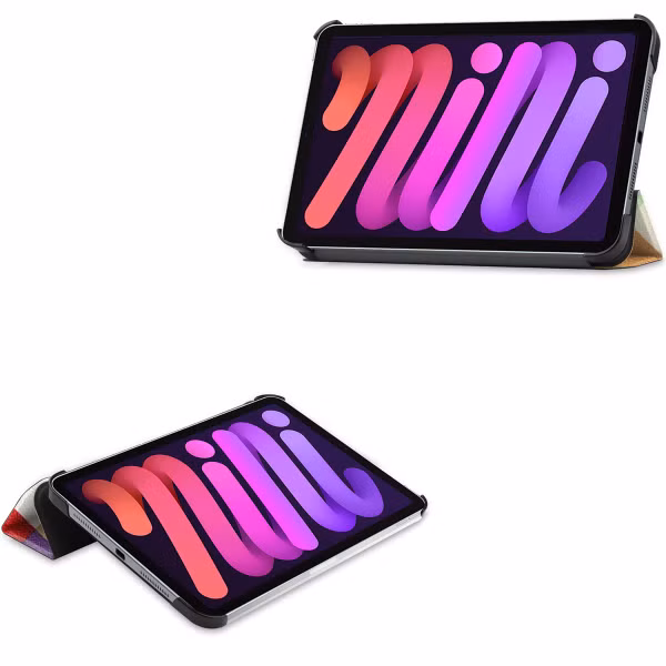 imoshion Design Trifold Bookcase Apple iPad Mini 7 (2024) / iPad Mini 6 (2021) - Various Colors