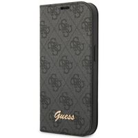 Guess 4G Logo Bookcase Apple iPhone 14 Pro - Zwart