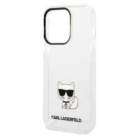 Karl Lagerfeld Hardcase Backcover Choupette iPhone 14 Pro Max - Transparant