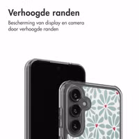 imoshion Design hoesje Samsung Galaxy S23 FE - Bloom Love Sage Green