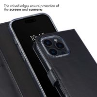 Selencia Genuine Leather Book Case Apple iPhone 16 Pro Max - Black