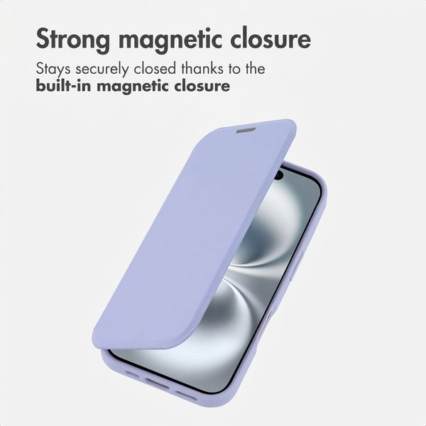 imoshion Transparent Bookcase with MagSafe Apple iPhone 16 - Lilac