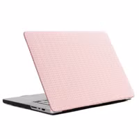 Selencia Geweven Cover Apple MacBook Pro 16 inch (2021 / 2023 M3 chip / 2024 M4 chip) - Roze
