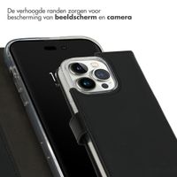 Selencia Echt Leren Bookcase Apple iPhone 14 Pro - Zwart