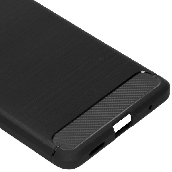 Brushed Backcover Xiaomi Redmi Note 10 Pro - Zwart