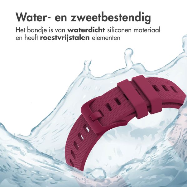 imoshion Siliconen sportbandje met gesp - Universeel 20 mm aansluiting - Fuchsia