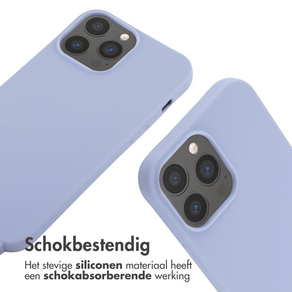 imoshion Siliconen hoesje met koord iPhone 13 Pro Max - Paars